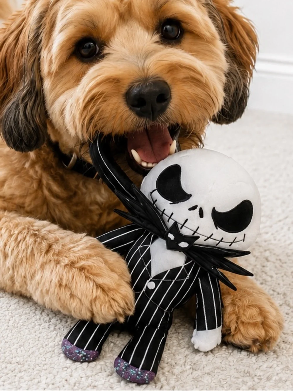 NEW - Disney Nightmare Before Christmas Jack Skellington Plush Dog Toy Halloween